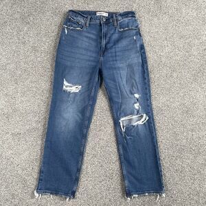 Abercrombie & Fitch Ankle Straight Ultra High Rise Curve Love Jeans Womens 6 28